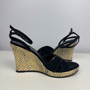 Franco Sarto Snake Skin Wedges Size 7